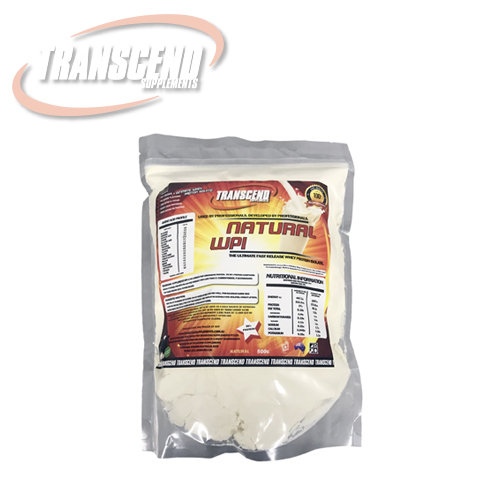 Transcend Supplements Natural WPI 500g Whey Protein Isolate